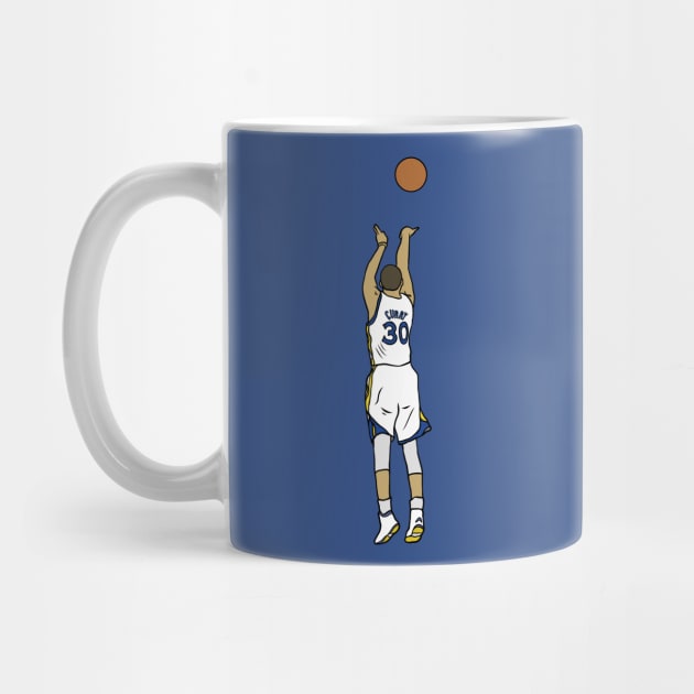 Steph Curry Three Pointer by rattraptees